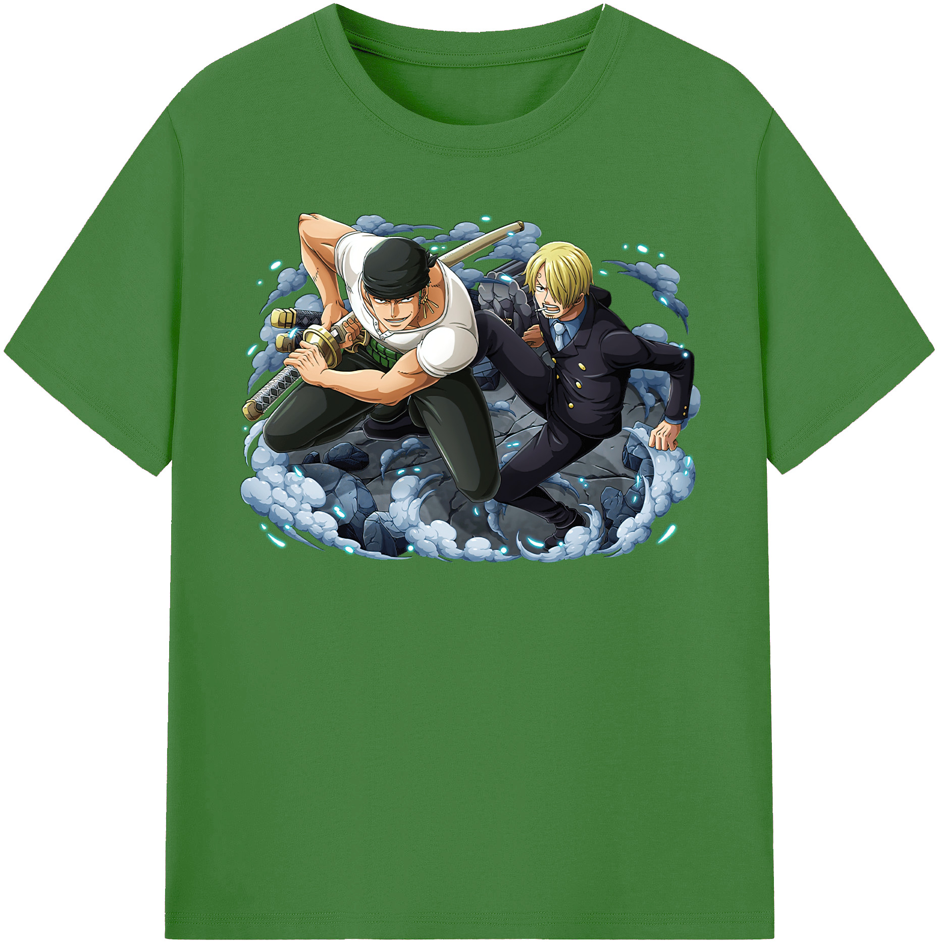 ワンピース ロロノア・ゾロ ONE PIECE Roronoa Zoro レディースカジュアルプリントTシャツ（綿100％）